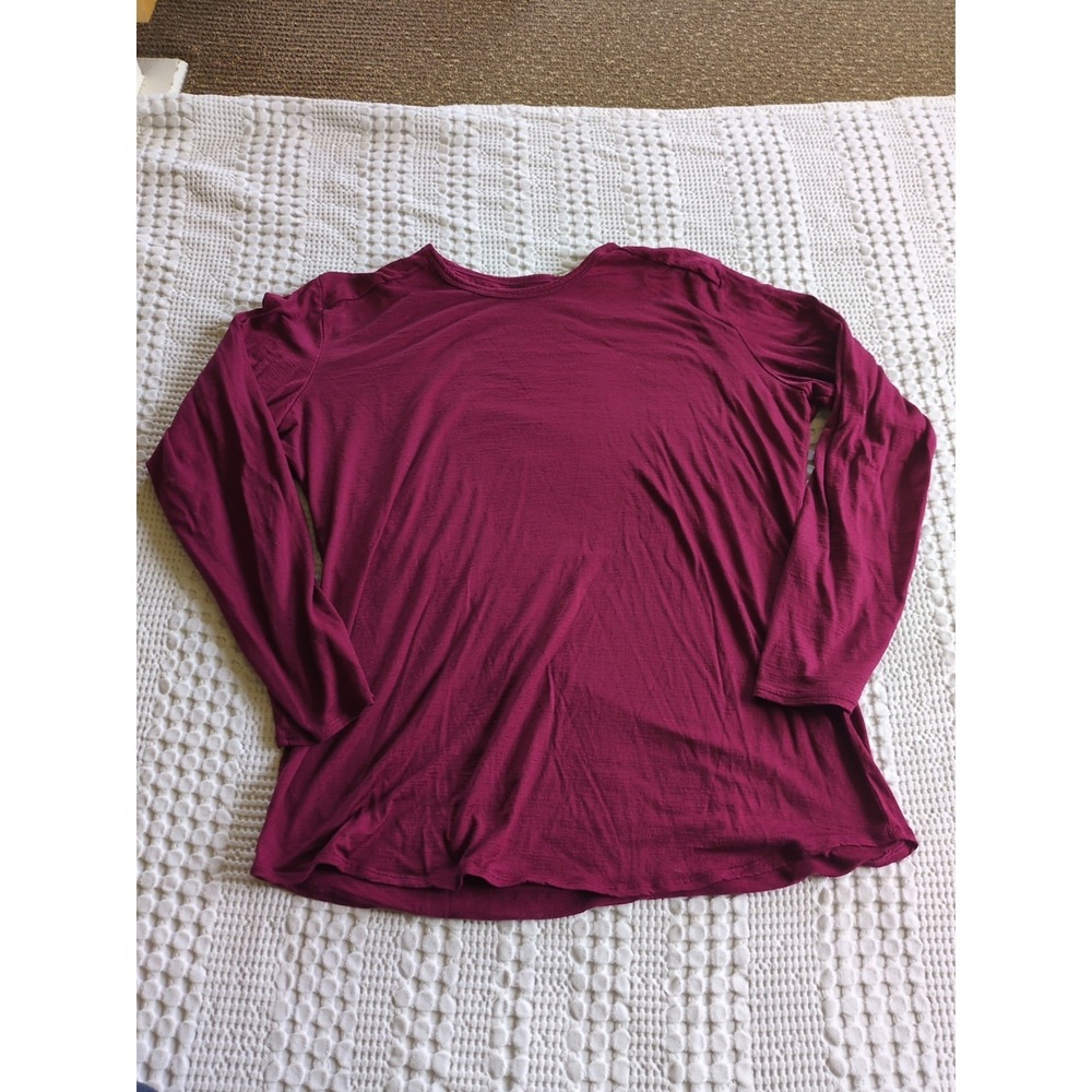 SEGMENTS Merino Wool Long Sleeve Base Layer Top Magenta Sz XL